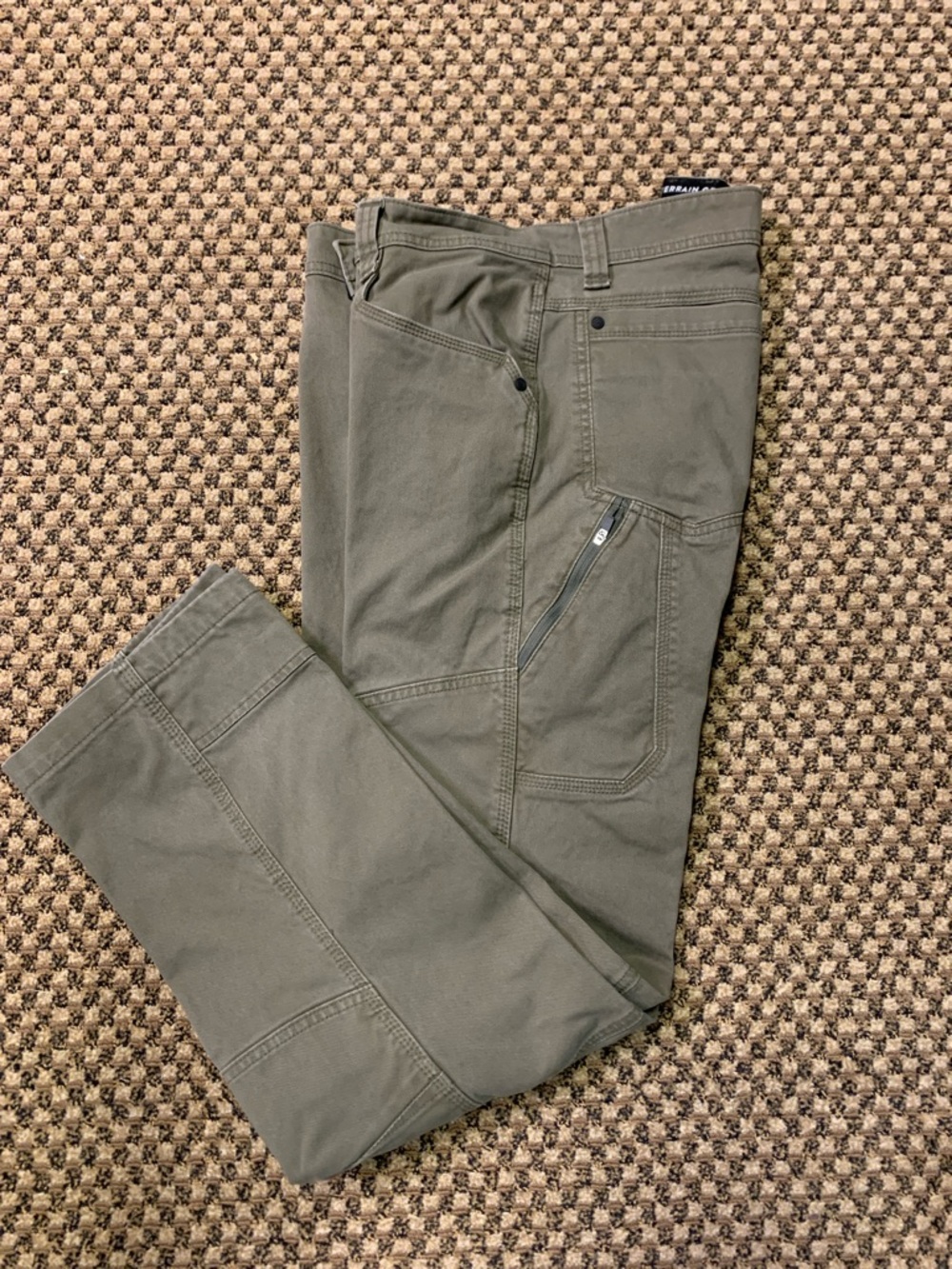 Wrangler All Terrain Gear Men's Olive Utility Pants 36x30